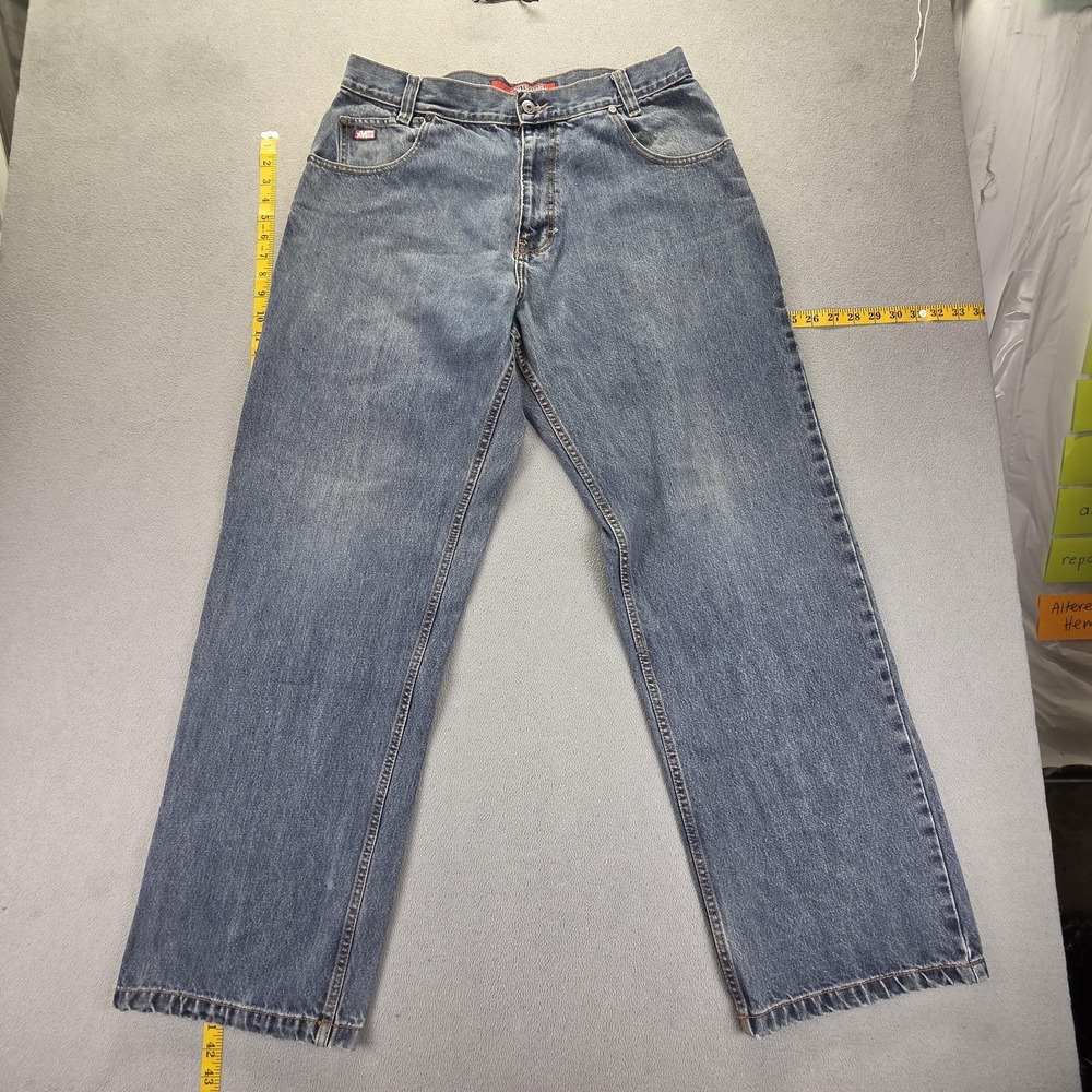 Mecca Jeans Mens 36x34 Wide Leg Baggy Skater Hip‎ Hop Punk Blue